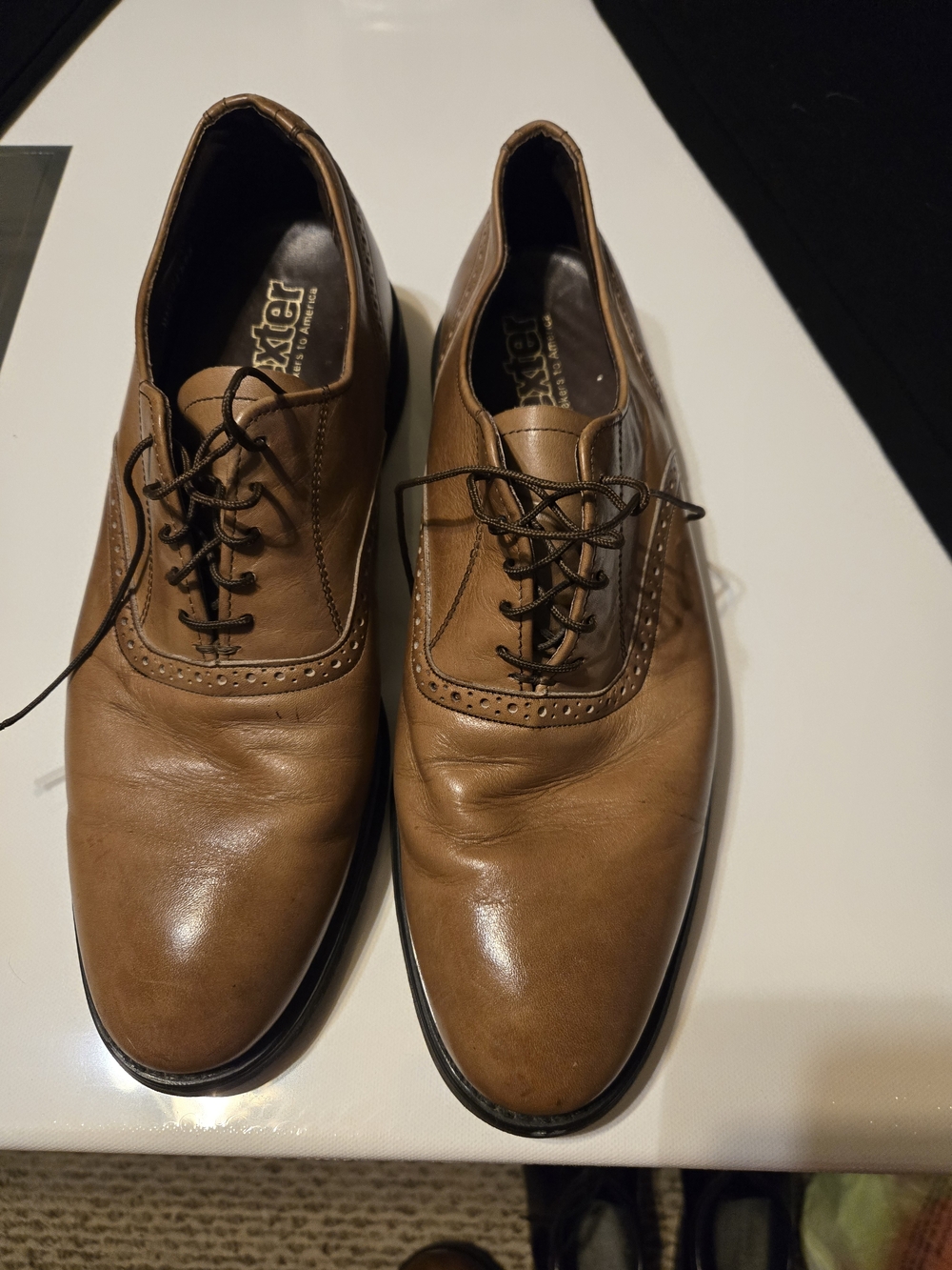 Vintage Dexter Men’s Classic Leather Oxford 11 - Brown Made In The USA
